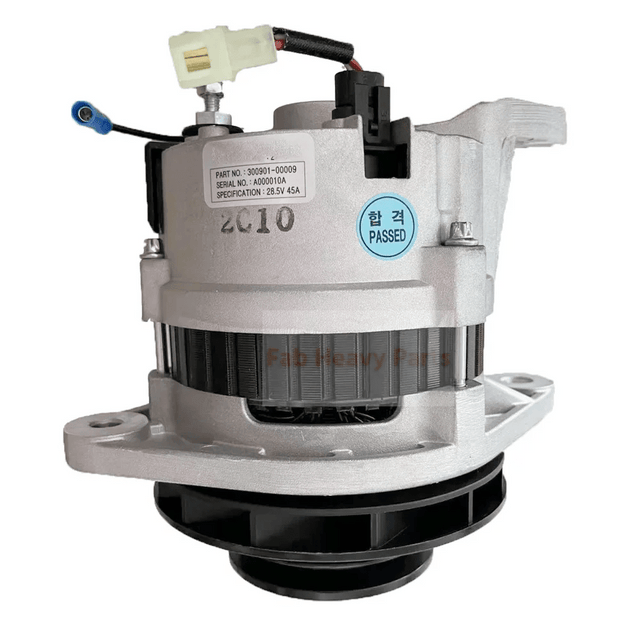24V 45A Alternator 300901 - 00175 Fits for Doosan Daewoo DP158 DP180 P180LE Engine - Fab Heavy Parts