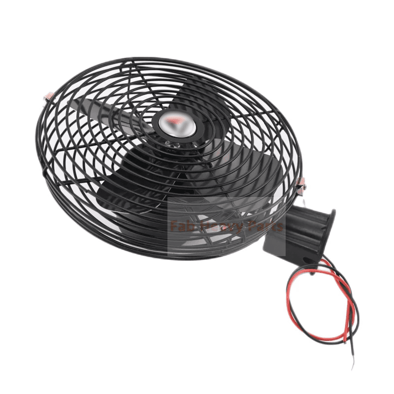 24V 8 Inch Cab Fan Air Circulating Fan for Excavator Loader Backhoe Tractor - Fab Heavy Parts