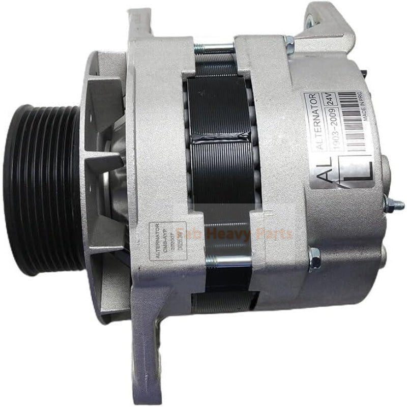 24V 80A Alternator Assembly 300901 - 00165C Fits for Doosan Engine DP126LA DP126LB - Fab Heavy Parts