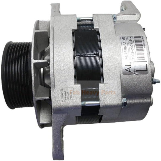 24V 80A Alternator Assembly 300901 - 00165C Fits for Doosan Engine DP126LA DP126LB - Fab Heavy Parts