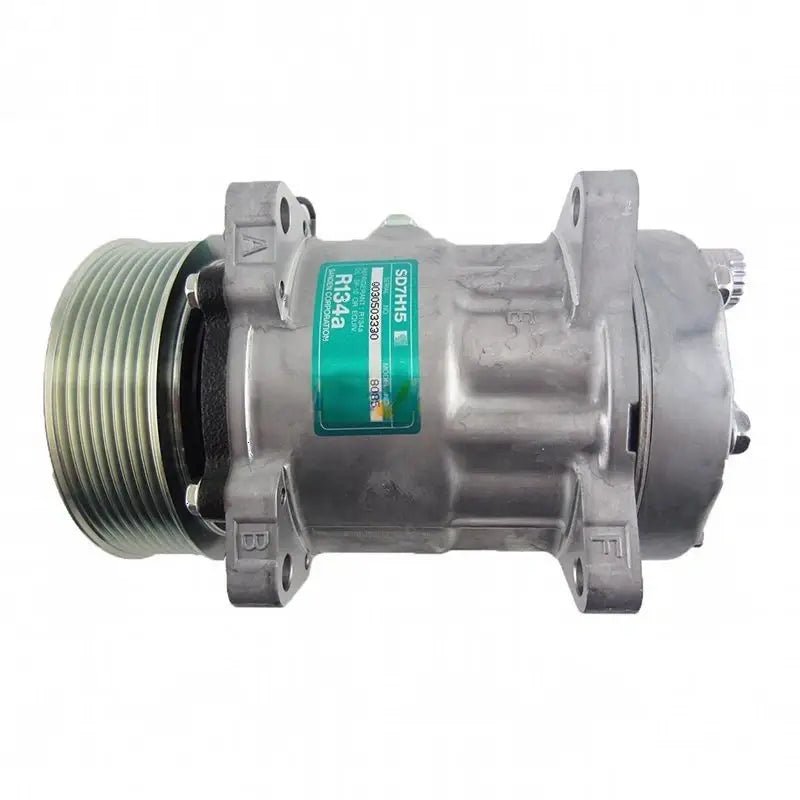24V 8PK 7H15 Aftermarket Sanden 8085 A/C Compressor - Fab Heavy Parts