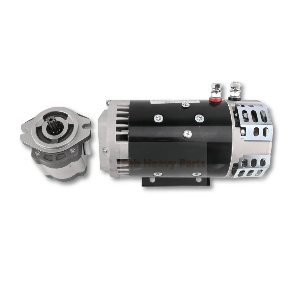 24V Electric Motor 40844GT & Hydraulic Pump 96193GT Fits for Genie GS - 1530 GS - 2032 GS - 2046 GS - 3232 GS - 4655 - Fab Heavy Parts