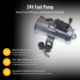24V Fuel Pump 4645227 for Hitachi Excavator ZX110 - 3 ZX110M - 3 ZX120 - 3 ZX130 - 3 ZX200 - 3 ZX220W - 3 ZX330 - 3 - Fab Heavy Parts