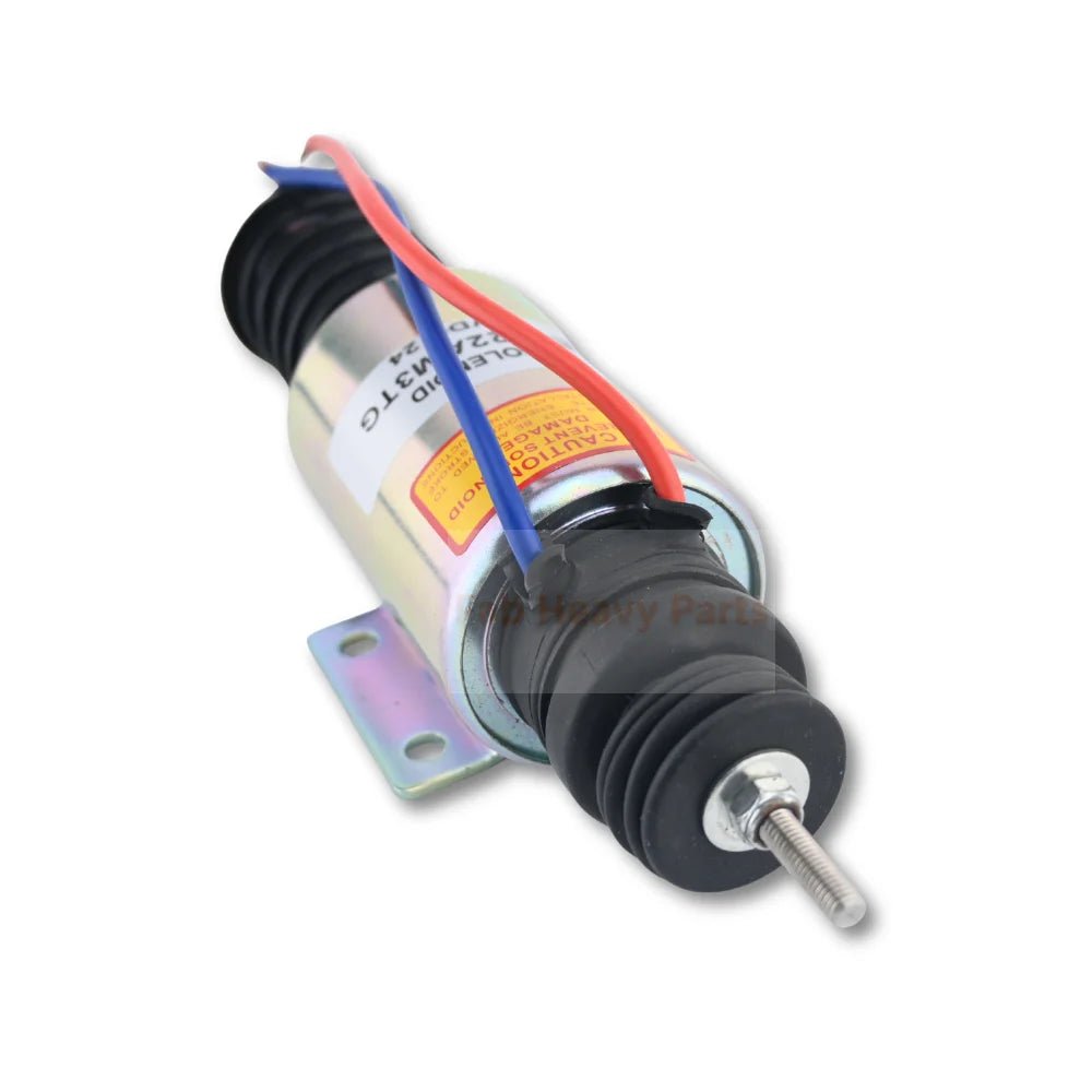 24V Fuel Shut Off Solenoid 98423938 Fits for Hitachi AKEL 4000 - Fab Heavy Parts