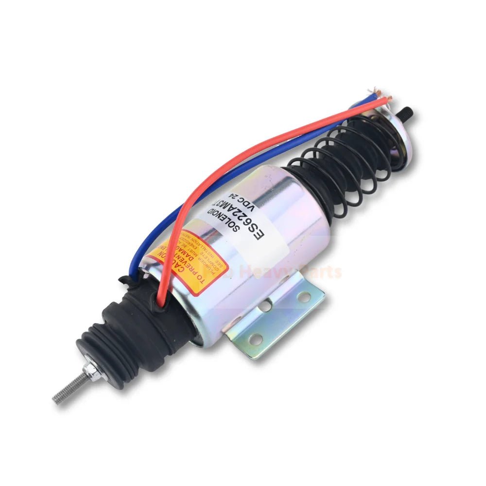 24V Fuel Shut Off Solenoid 98423938 Fits for Hitachi AKEL 4000 - Fab Heavy Parts