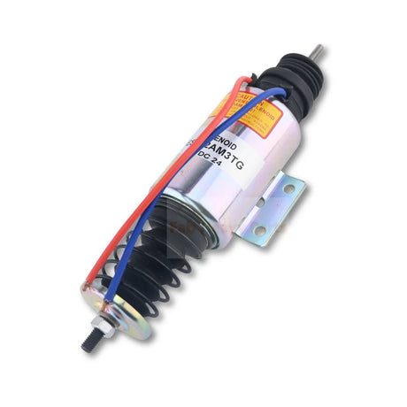 24V Fuel Shut Off Solenoid 98423938 Fits for Hitachi AKEL 4000 - Fab Heavy Parts