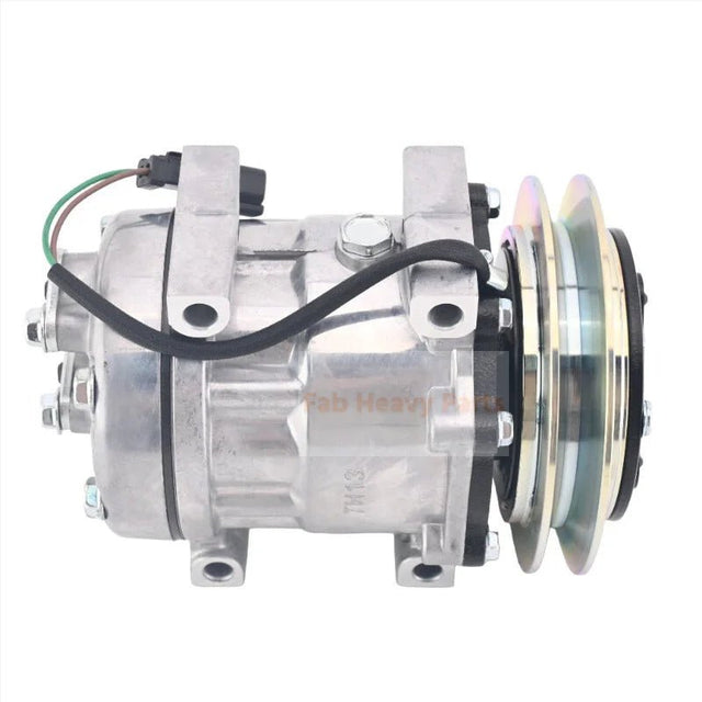 24V Sanden SD7H13 A/C Compressor KHR3241 KHR3197 Fits for Link - Belt Fits Case Fits Kobelco - Fab Heavy Parts