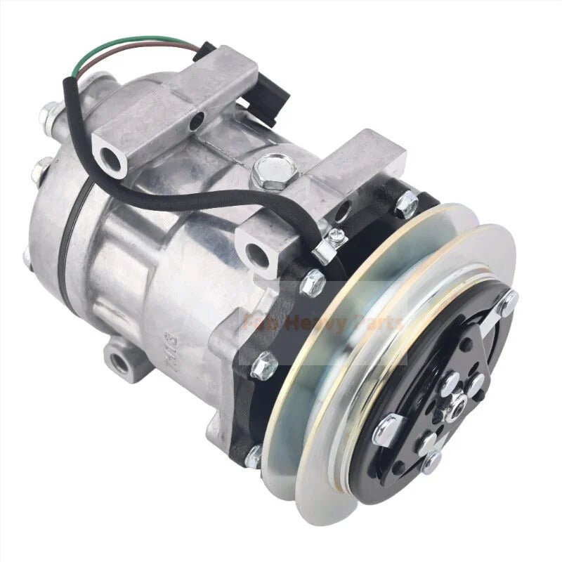 24V Sanden SD7H13 A/C Compressor KHR3241 KHR3197 Fits for Link - Belt Fits Case Fits Kobelco - Fab Heavy Parts