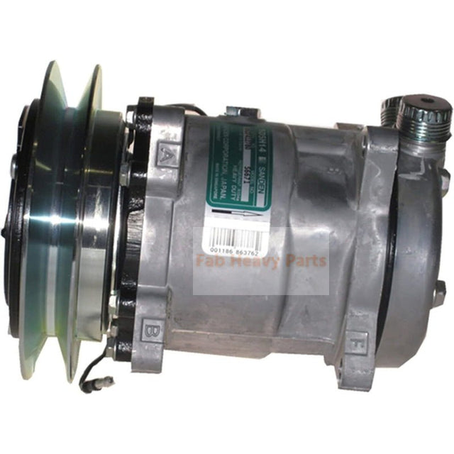24V SD5H14 8PK 119 mm A/C Compressor SD5H14 6691 05 - 6691 Fits for Sanden - Fab Heavy Parts