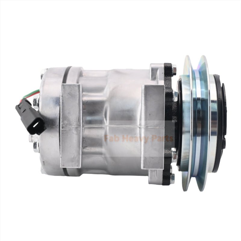 24V SD7H13 A/C Compressor LC91V00001F1 Fits for Kobelco Excavator SK160LC SK200 - 6 SK210LC SK250LC SK290LC SK330LC SK480LC - Fab Heavy Parts