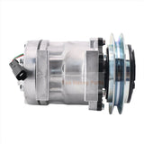24V SD7H13 A/C Compressor LC91V00001F1 Fits for Kobelco Excavator SK160LC SK200 - 6 SK210LC SK250LC SK290LC SK330LC SK480LC - Fab Heavy Parts