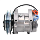 24V SD7H13 A/C Compressor LC91V00001F1 Fits for Kobelco Excavator SK160LC SK200 - 6 SK210LC SK250LC SK290LC SK330LC SK480LC - Fab Heavy Parts