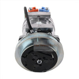 24V SD7H13 A/C Compressor LC91V00001F1 Fits for Kobelco Excavator SK160LC SK200 - 6 SK210LC SK250LC SK290LC SK330LC SK480LC - Fab Heavy Parts