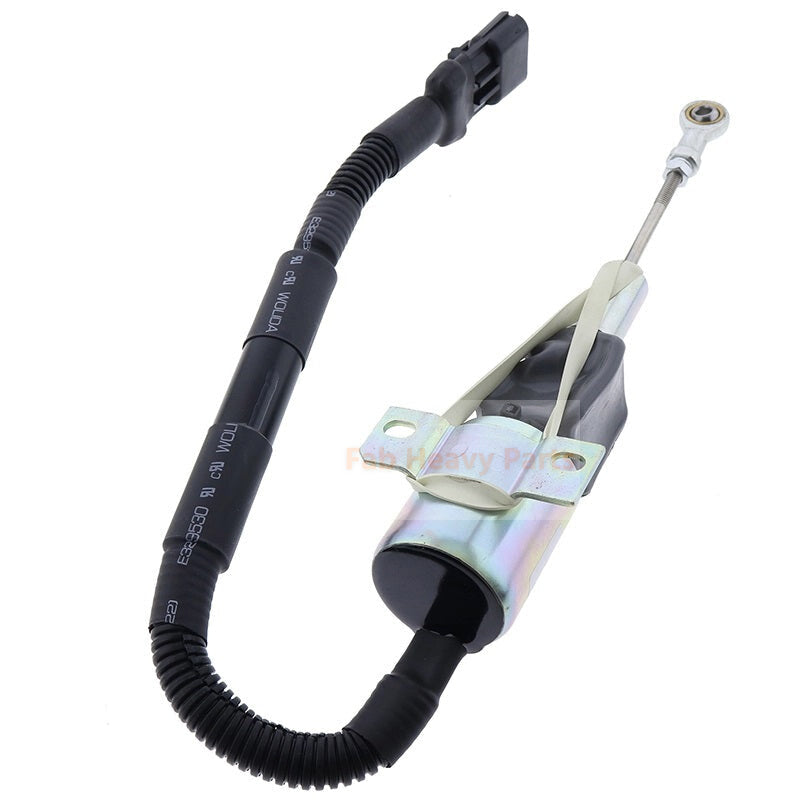 24V Stop Solenoid 504017345 Fits for CASE Wheeled Excavator WX170 WX200