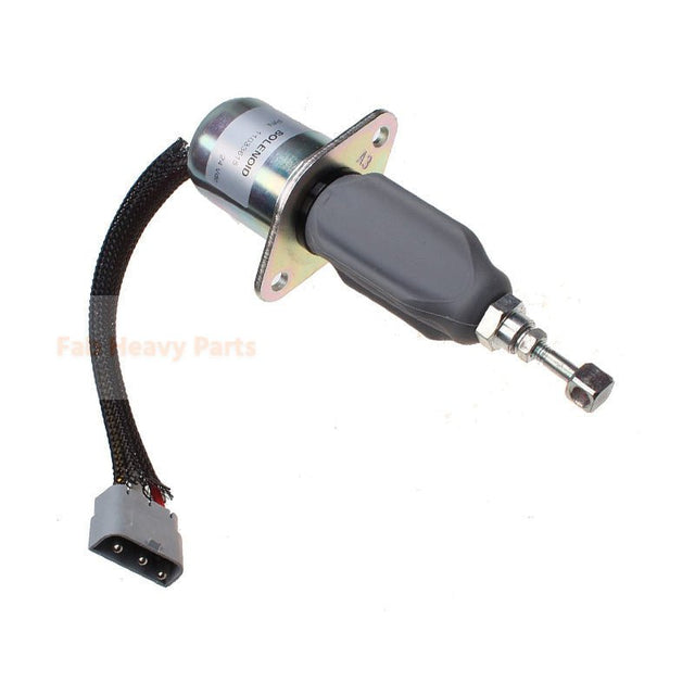 24V Stop Solenoid VOE11033615 Fits for Volvo Wheel Loader L180 L180C L50B L50C - Fab Heavy Parts
