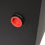 25 Gallon 12 Gauge Steel Hydraulic Fluid Reservoir Tank with Inlet 2' FNPT and Outlet 1 - 1/4' FNPT Side Vertical - Mount With Temp and Sight Gauge - Fab Heavy Parts