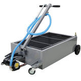 25 Gallon Low Profile Oil Drainer Oil Drain Pan with Electric Pump - Fab Heavy Parts