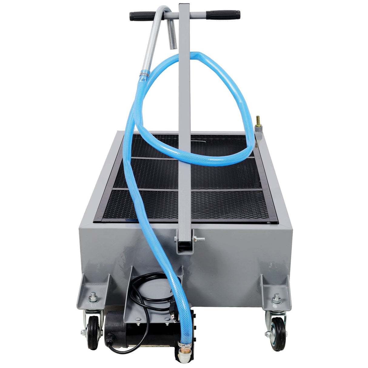 25 Gallon Low Profile Oil Drainer Oil Drain Pan with Electric Pump - Fab Heavy Parts