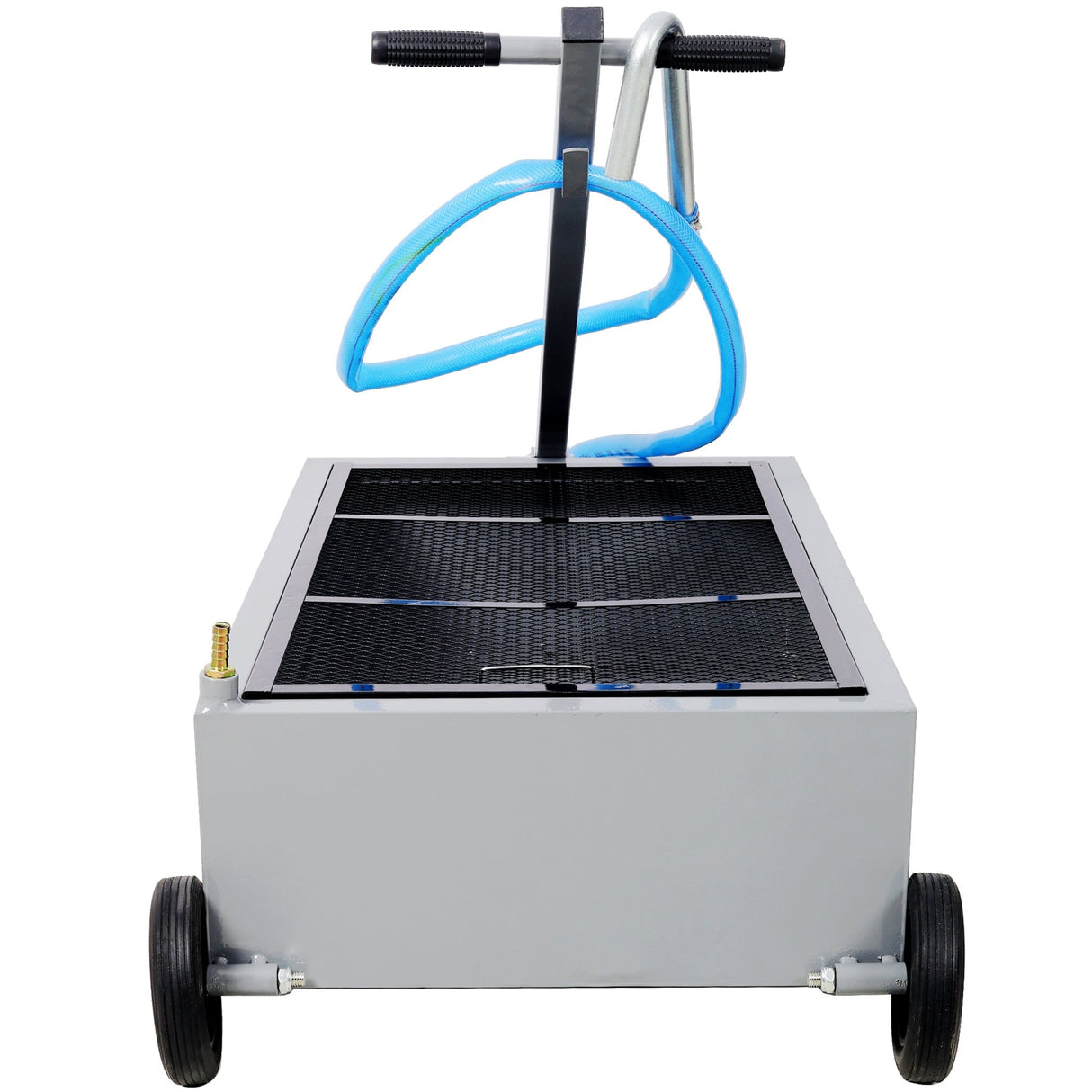 25 Gallon Low Profile Oil Drainer Oil Drain Pan with Electric Pump - Fab Heavy Parts