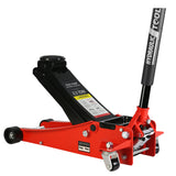 2.5 Ton Low Profile Floor Jack Steel Racing with Dual Pistons Quick Lift Pump Lifting Range 3.5" - 19.5" - Fab Heavy Parts