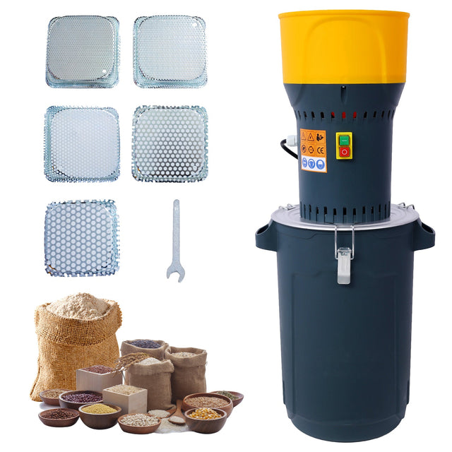 25L Grain Mill Grinder Electric Corn Grinder with 5 Grinder Sieves + 1 Wrench - Fab Heavy Parts