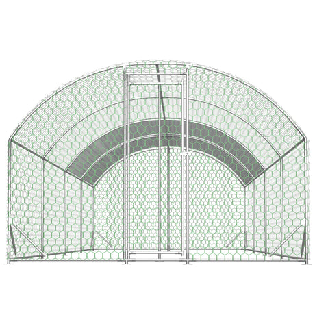 26'x9'x6' Large Metal Walk - in Chicken Coop with Waterproof Cover - Fab Heavy Parts
