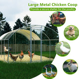 26'x9'x6' Large Metal Walk - in Chicken Coop with Waterproof Cover - Fab Heavy Parts