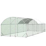 26'x9'x6' Large Metal Walk - in Chicken Coop with Waterproof Cover - Fab Heavy Parts
