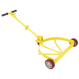 55 Gallon Low Profile Drum Dolly 1200 lb Capacity Steel--Yellow