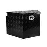 28.5 Inch Truck Box Heavy Duty Aluminum Alloy Diamond Plate Tongue Box Tool with Lock and Keys 28.5"x17.7"x18.5" - Fab Heavy Parts