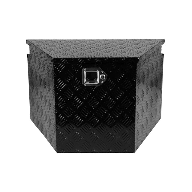 28.5 Inch Truck Box Heavy Duty Aluminum Alloy Diamond Plate Tongue Box Tool with Lock and Keys 28.5"x17.7"x18.5" - Fab Heavy Parts