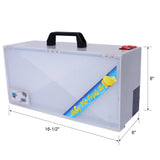 Portable Airbrush Spray Booth Kit Includes 3 Led Lights 4 Airbrush Holders and 1 Paint Holder