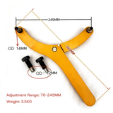 1 PCS Adjustable Hydraulic Cylinder Spanner Wrench Piston Spanner