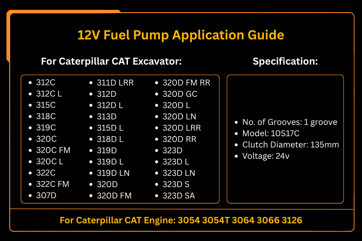 10S17C A/C Compressor 231-6984 2316984 Fits for Caterpillar CAT Engine 3054 3054T 3064 3066 3126 Excavator 312C 315C 318C 320C 322C 307D 313D