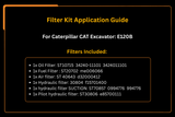 Kit filtro 3I-1482 3I1482 094-7073 0947073 094-3229 0943229 099-4776 0994776 Adatto per escavatore Caterpillar CAT E120B
