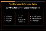 12V Starter Motor 6676957 6685190 for Kubota Engine V2203 V3300 Aftermarket Replacement For Bobcat T2250 V417 5600 773 A300 A770 S750 S770 S850 T750 T770 T870