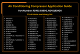 Compressore dell'aria condizionata RD451-93900 adatto per pala cingolata Kubota SVL75C SVL75-2C SVL90C SVL95 escavatore KX057