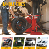 Multi Manual Tire Changer Portable Hand Tool Bead Breaker Changer 4" to 21"