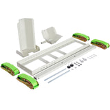 1800 Lb. Capacity Motorcycle Stand Wheel Chock Adjustable Heavy Duty with 4 Sets Tie down