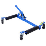 Set of 2 Wheel Dolly Car Skates Vehicle Positioning Hydraulic Tire Jack Ratcheting Foot Pedal Lift 1,250lbs--Blue