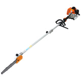 4 in 1 Multi-Functional Trimming Tool 63CC 2-Cycle Garden System with Gas Pole Saw Hedge Trimmer Grass Trimmer and Brush Cutter EPA Compliant
