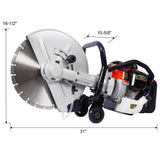 52cc 2 Stroke Gas Powered Concrete Cut Off Saw Gasoline Grinder with blade EPA Approved