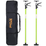 2Pack Adjustable Support Pole Steel 3rd Hand Support System Rod Extends from 45 to 114 Inch with Carrry Bag - Green - Fab Heavy Parts