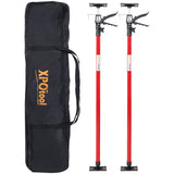2Pack Adjustable Support Pole Steel 3rd Hand Support System Rod Extends from 45 to 114 Inch with Carrry Bag - Red - Fab Heavy Parts