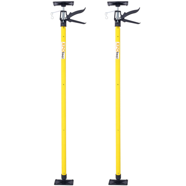 2Pack Adjustable Support Pole Steel 3rd Hand System Rod Extends from 45 to 114 Inch - Yellow - Fab Heavy Parts