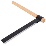 2PACK Heavy Duty Shingle Froe with Wood Handle 15" Blade Shingle Froe Heavy Duty Wood Splitter & 2" Wide Black Steel Blade & Wooden Handle - Fab Heavy Parts