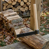 2PACK Heavy Duty Shingle Froe with Wood Handle 15" Blade Shingle Froe Heavy Duty Wood Splitter & 2" Wide Black Steel Blade & Wooden Handle - Fab Heavy Parts