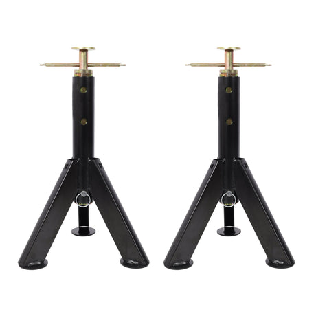 2PACK RV Adjustable Telescoping Stabilizer Jack Stand Supports Steel 16 to 30 Inches 6,000 Lbs Capacity - Fab Heavy Parts