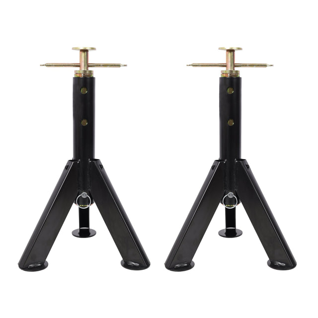 2PACK RV Adjustable Telescoping Stabilizer Jack Stand Supports Steel 16 to 30 Inches 6,000 Lbs Capacity - Fab Heavy Parts
