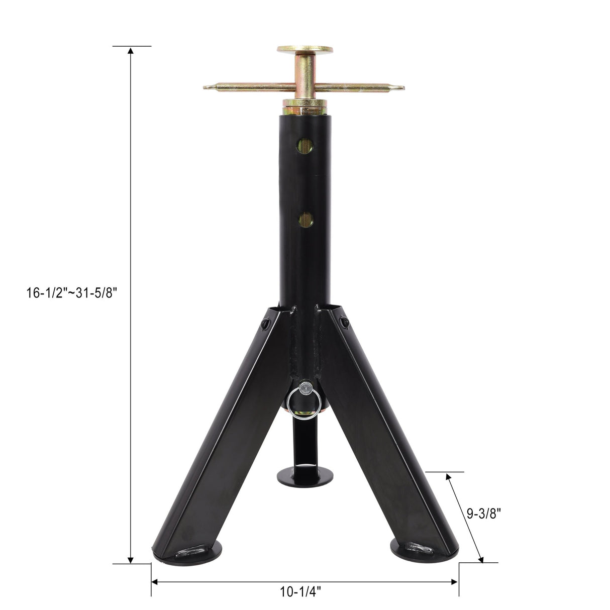 2PACK RV Adjustable Telescoping Stabilizer Jack Stand Supports Steel 16 to 30 Inches 6,000 Lbs Capacity - Fab Heavy Parts